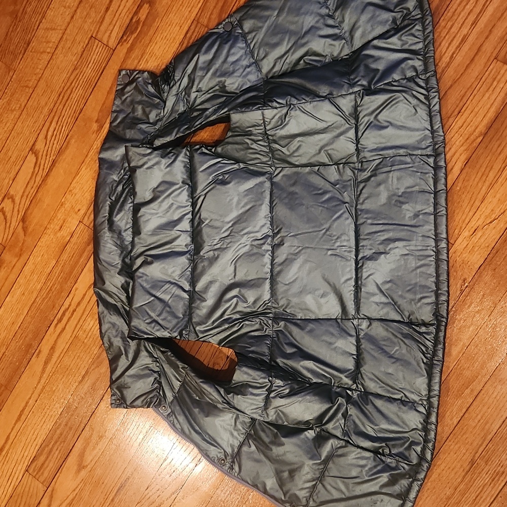 Old Navy Shiny Silver Puffer Vest - Picture 3 of 4